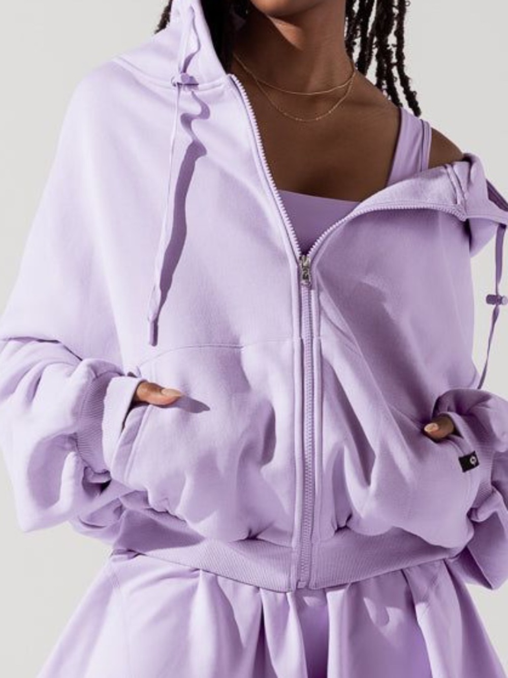 POPFLEX Zip Cloud Hoodie DIGITAL LAVENDER